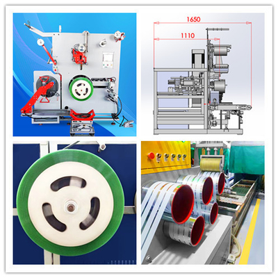 Verpakkingsmachine met automatische wisseling van papierbuizen