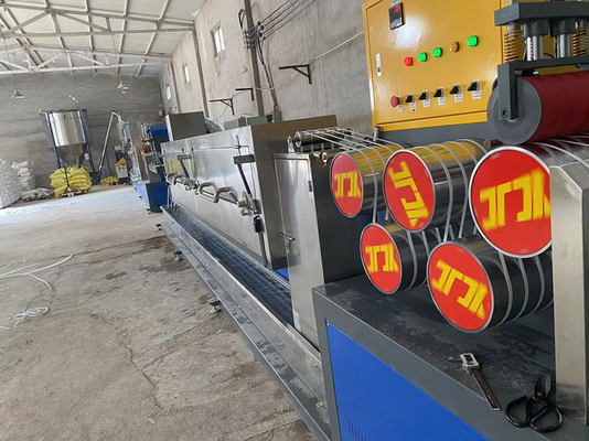 CE PP-band-extrusielijn met een capaciteit van 5,7 ton per dag voor grootschalige productie