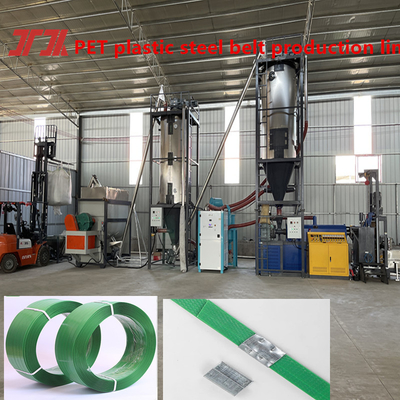 Levering van hoogwaardige intelligente PET-splijtstof-staalbandapparatuur PET-extruder met 9-32 mm breedte