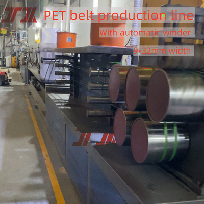 9-32 mm Breedte Pet Packing Belt Extrusion Making Machine met Clear Embossing Machine