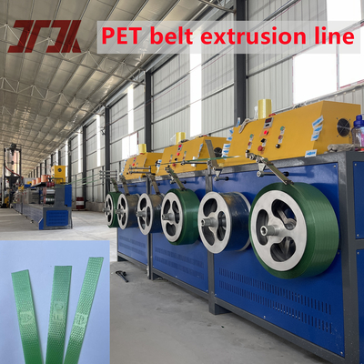 Eenvoudige schroef PET band productie dubbele output maken machine met automatische graad winder