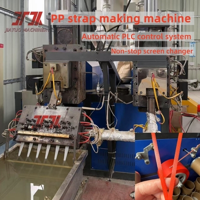 150 kg/h PP verpakking 2 banden Output maken machine met nauwkeurig vormontwerp en PLC besturingssysteem