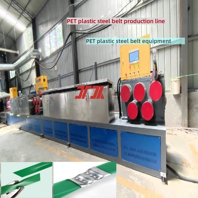 9-25mm Single Screw/twin Screw PET Plastic Steel Belt Productieapparatuur PET Strapping Belt Productielijn PET Verpakkingsgordel Met PLC Control System