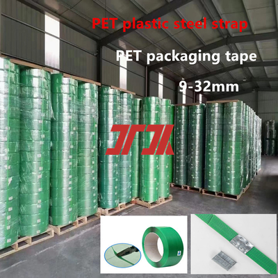 Fabriek Hete Verkoop 9-25mm PET Kunststof Stalen Band PET Palletband PET Stalen Band voor Pneumatische Bandmachine Automatische Verbinding