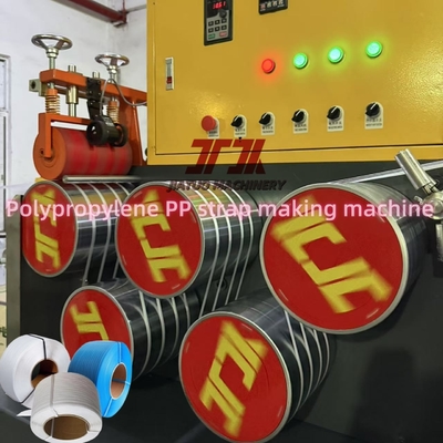 90 mm enkel of dubbel schroef PP-band Productielijn met automatische verpakkingsmachine met een breedte van 5-19 mm