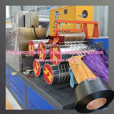 Kunststof extruder 5-19mm PP band productielijn met Schneider schakelaar en non-stop zeefwisselaar