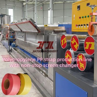 Eenvoudige schroef PP band extrusie machine automatisch voedingssysteem Volledig automatisch PP band maken lijn
