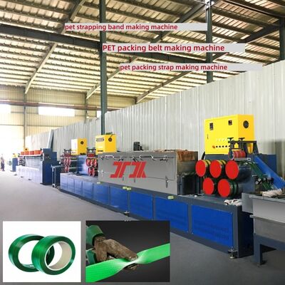 PET-bandmachine 9 ̊25 mm PET-productieapparatuur voor plastic banden met PLC-besturingssysteem