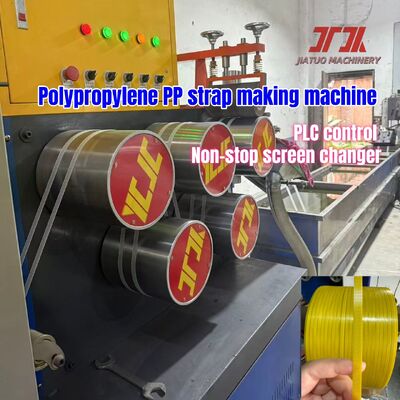Energiebesparende 80 kW PP-strop-extrusielijn met een hardchroom-five-roller systeem