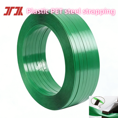 9-32 mm brede PET-plastic omsnoeringsband voor pallets die zware vrachtverpakkingen bundelen