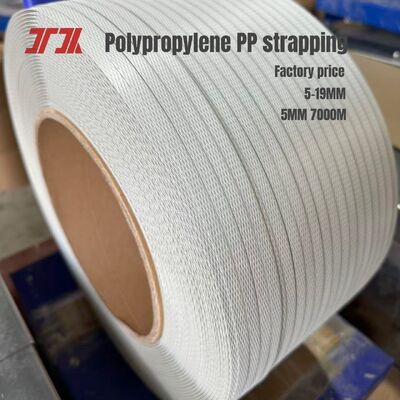 5 mm PP-omsnoeringsband van polypropyleen met een lange lengte van 7000 m / rol