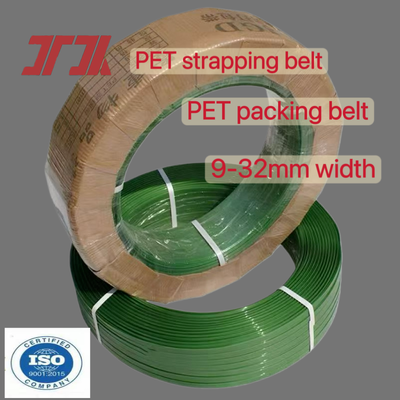 Groene PET-banden 16 mm automatische PET-verpakking banden PET-band voor automatische banden