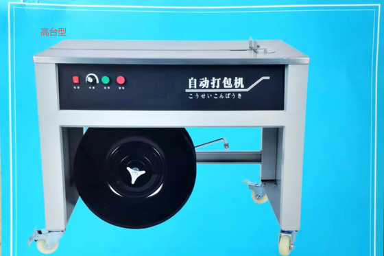 Handkartondoos Semi Automatische het Vastbinden Machine 615mm Riem60kg Spanning