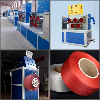 200kg/H pp-de Uitdrijvingslijn 3.6*1.2*4M van de Riemband PP Packing Belt Machine