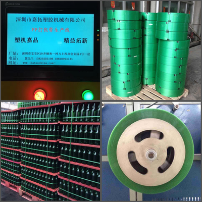 Model 315 Reductiemiddelen Plastic pp HUISDIER die de verpakkingsriem vastbinden die van de Bandproductielijn 600kg/h machine maken