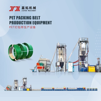 Plastic extruder enkele schroef 4Straps Plastic riemverpakkingsmachine Pet Strap Extrusielijn