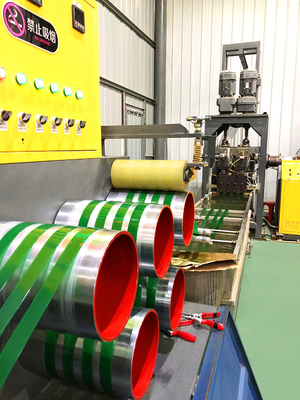 Hoog snelheidsmachine voor het maken van PET-banden 0,6-12 mm PET-bandenmachine Constructie gerecycled PET-bandlijn