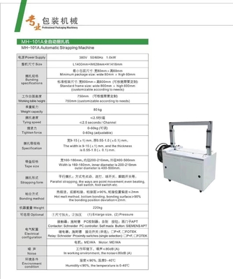 Volledige Automatische pp-Riem die Machine/Kartondoos vastbinden die Machine vastbinden