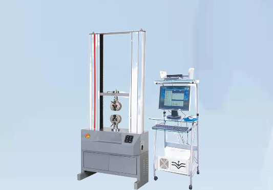 20KN trekproefmachine voor PET PP-bandbandgordel Gordelband met hoge resolutie 0,5graad motor aangedreven kogelschroefproefmachine