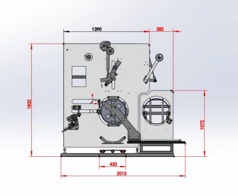 Volledig automatische transportband 0,4 kW PET-bandwinder met PLC-besturingssysteem Volledig automatische PET-bandwinder met PLC-besturing en snijwerk