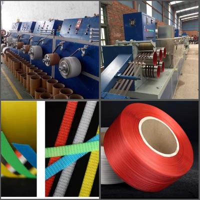 Volledig automatische 100KW PP-bandmachine Hoog efficiënt 120-150KG/H Automatische PP-bandmachine