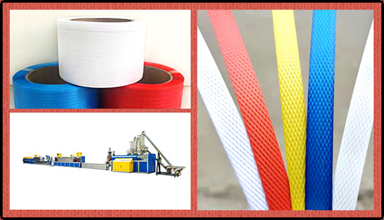 CE PP-band-extrusielijn met een capaciteit van 5,7 ton per dag voor grootschalige productie
