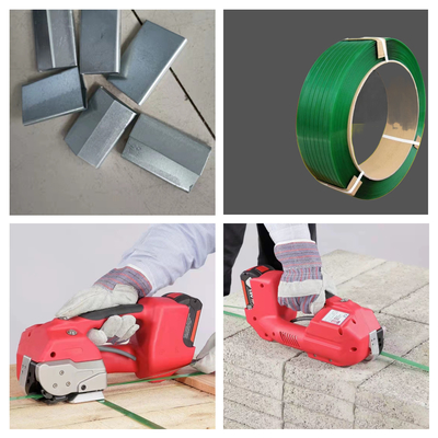 Lichte half-automatische kartonnen verpakkingsband - Maximale spanning 400 kg 4,5 kg/set
