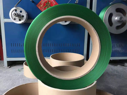 PET-omsnoeringsband die machine maakt 9-25 mm PET-verpakkingsbandproductiemachine met PLC-besturingssysteem.