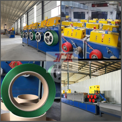 Dikte 0,4-1,2 mm PET-bandproductiemachine 180-620KGS PLC-besturingssysteem