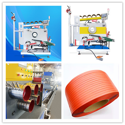 1.8KW PP-bandwinder met dubbele servomotor Automatische vervangingsondersteuning voor papierbuizen