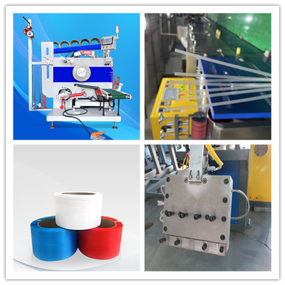 Eenvoudige werking PP-band-extrusielijn Precieze verwerking 200-300m/min