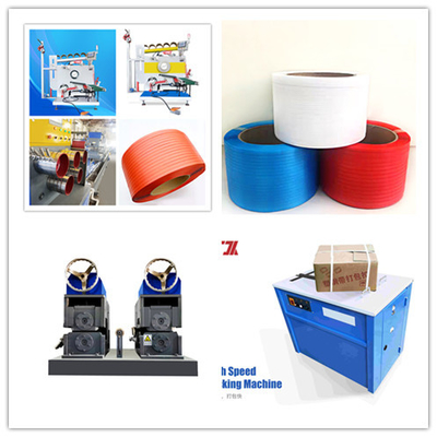 200 kg/h PP-band-extrusielijn 3.6*1.2*4M PP-verpakkingsbandmachine