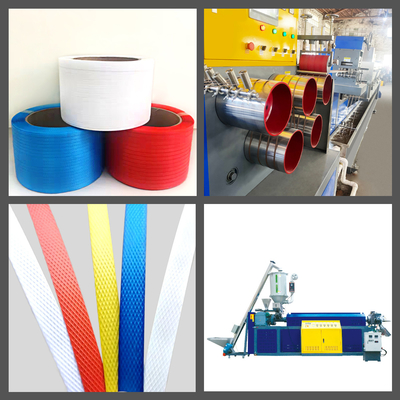 CE PP-band-extrusielijn met een capaciteit van 5,7 ton per dag voor grootschalige productie
