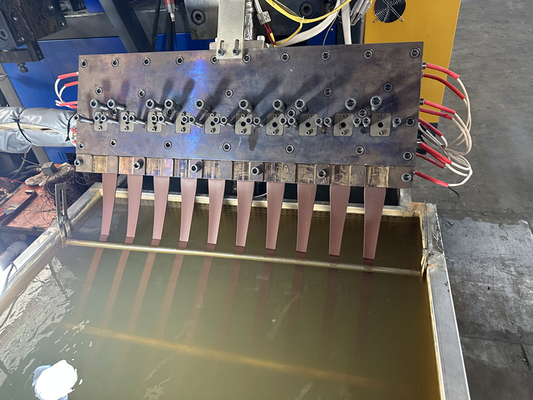 110 mm schroefdiameter polypropyleen band maken machine met papier kern type