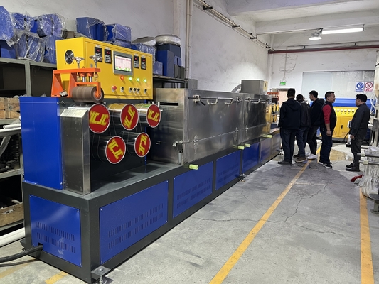 Aanpasbare en duurzame Pp-bandmachine met enkel dubbel schroefmateriaal