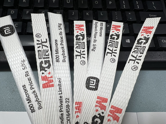 Harsprintink Plastic PP verpakking met drukmachine, breedte: 9-40mm kan LOGO,TEL afdrukken