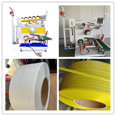 Automatische bandomwikkelmachine, PP-verpakkingsbandwikkelmachine, automatische wikkelmachine, lijnsnelheid: 200-350 m/min