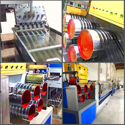 100KW PP Strapping Tape Productie Machine Aanpasbare Voeding En PLC Besturing
