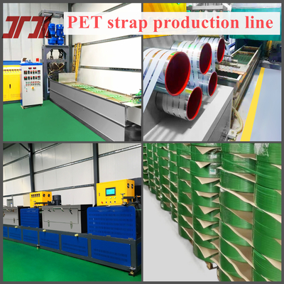 Efficiëntie PET-bandmachine voor het maken van PET-banden uit 100% flesvlokken