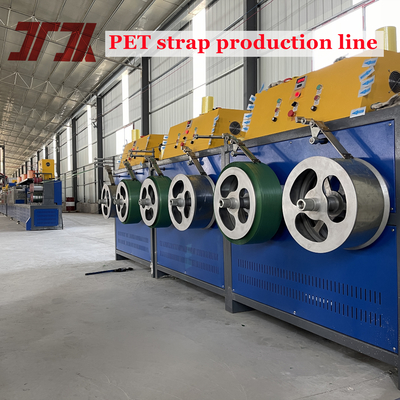 Efficiëntie PET-bandmachine voor het maken van PET-banden uit 100% flesvlokken