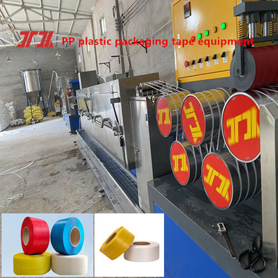 Geavanceerde PP-band-extrudermachine met PLC-dubbelstationwindel en snelheid 280m/min