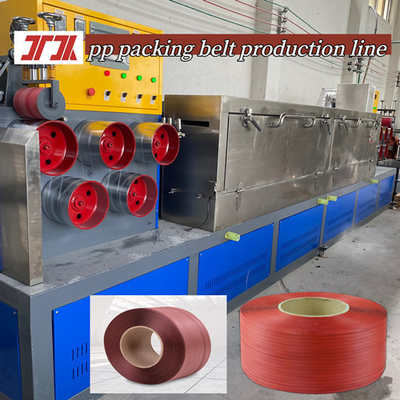 Persoonlijke plastic extruder 5-15 mm PP banden productielijn PP apparatuur voor PLC-besturingssysteem