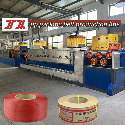 Productielijn voor hogesnelheidsplastiekmachines 5-19 mm PP-banden PP-extruder voor PLC-besturing