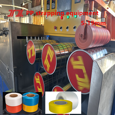 PLC-besturing PP-verpakkingsband productielijn Hoog efficiënte PP PP-bundelmachine Breedte: 5-19 mm