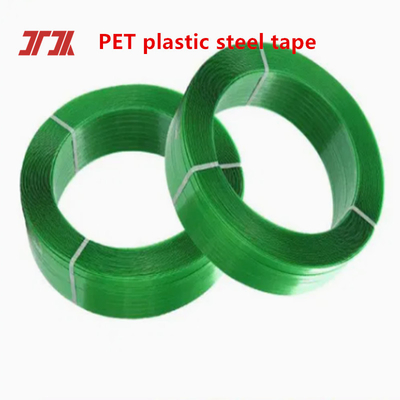 Hoogtemperatuur en UV-bestendige PET-verpakkingsband 9-32 mm breed Trekkracht 200-1500 kg