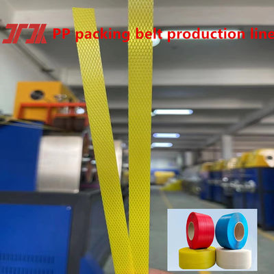 Zeer efficiënte 5 mm PP-verpakkingsband productieapparatuur PP-omsnoeringsbandmachine met automatische besturing