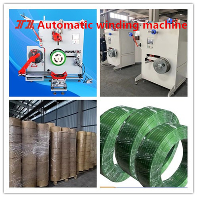 Productieapparatuur voor PET-plastiekbanden met PLC-besturingssysteem Servo-opwikkelmachine 200-600 kg/uur