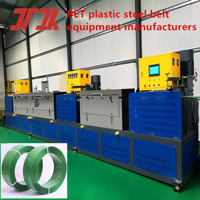 Plastic extruder PET-productieapparatuur voor plastic stalen banden PLC-besturing