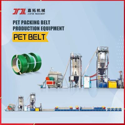 PET-extruder, uitrusting voor het aanspannen van huisdieren, PLC-besturingssysteem voor automatische verpakkingsmachines