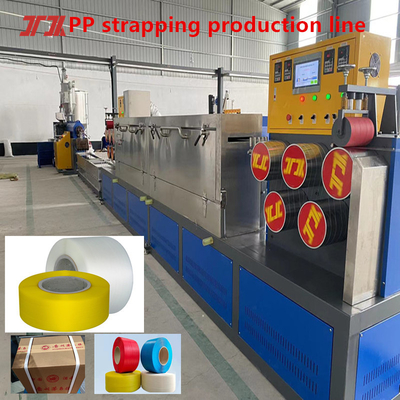 100% recycle materiaal PP verpakkingsband machine met PLC-besturingssysteem en automatische winder